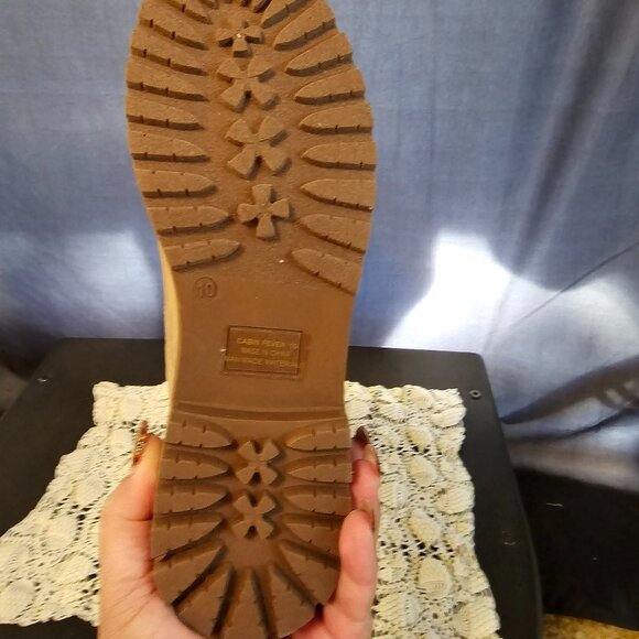Corky's Cabin Fever camel slip on boots. NIB Size 10 - Picture 8 of 9